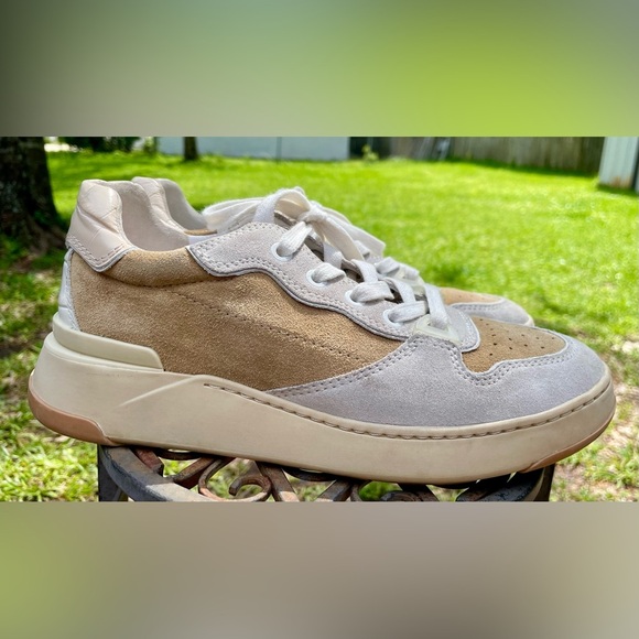 Veronica Beard Sneakers Suede Colorblock Women’s US 7.5 Designer Leather - Picture 2 of 16